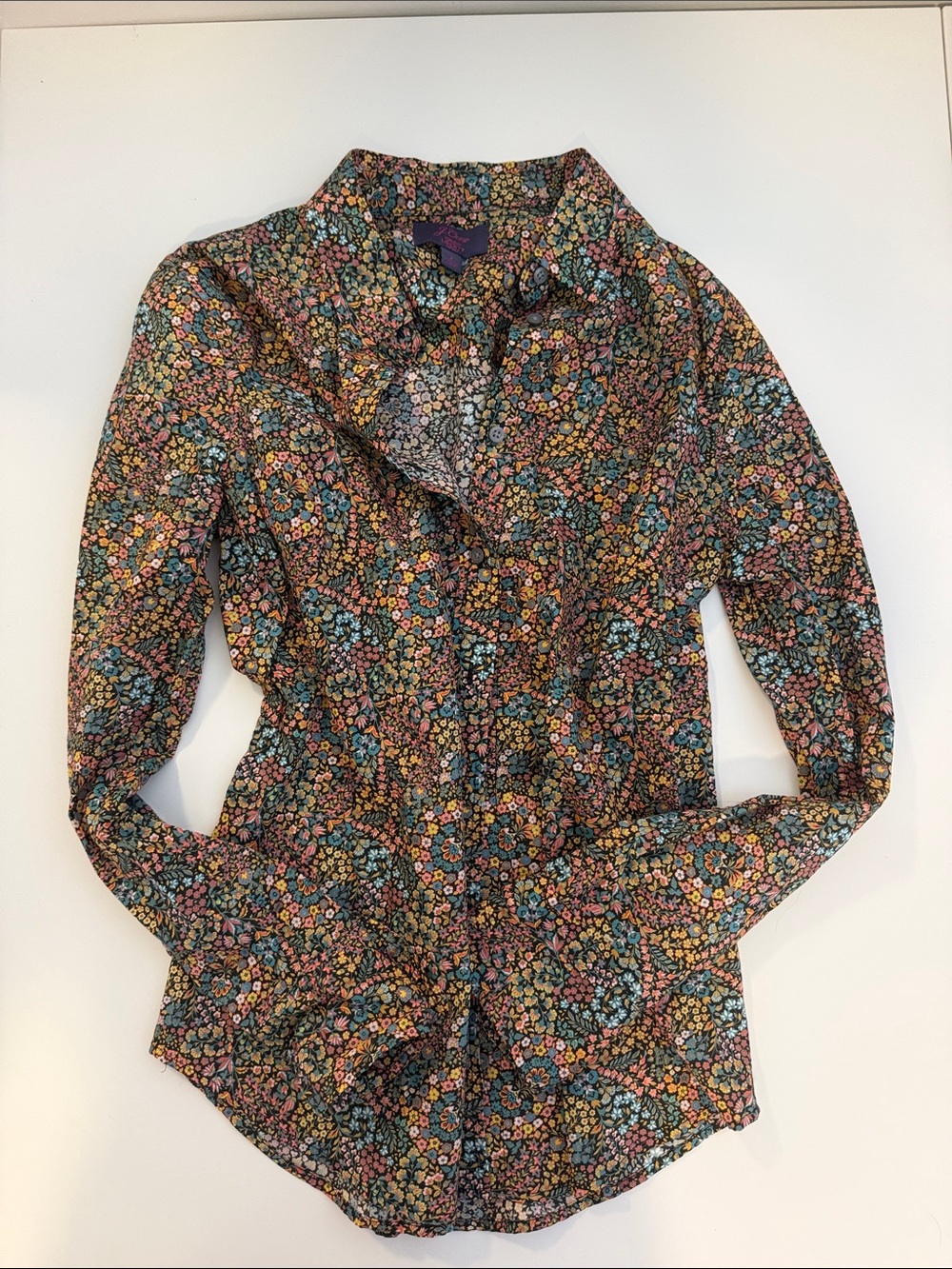Jcrew “Perfect Shirt” in Liberty floral fabric